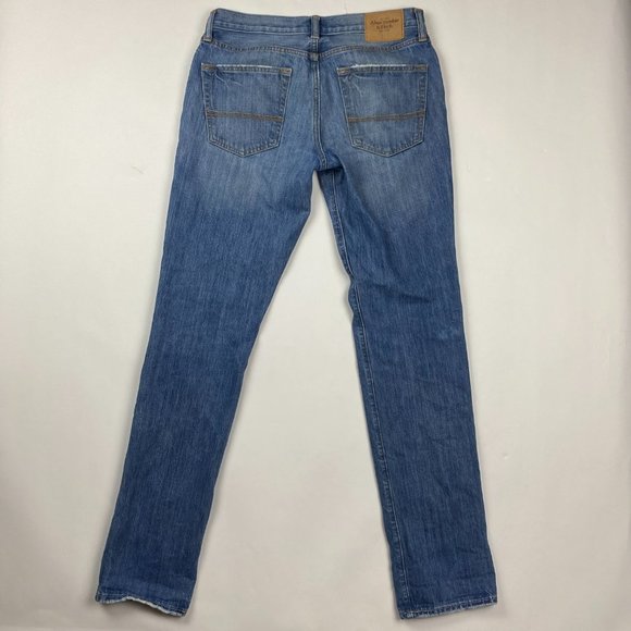 Abercrombie & Fitch The A&F Skinny Jeans Mens 32 x 34 Measures 33 x 35 Blue - Picture 2 of 14